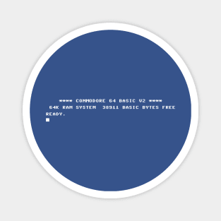 Old computer BASIC prompt Magnet